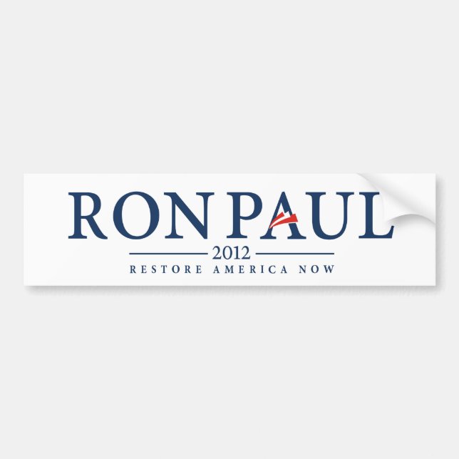 ron paul 2012 usa president election logo bumper sticker (Front)