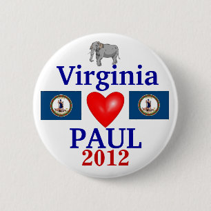 Ron Paul 2012 Virginia 6 Cm Round Badge