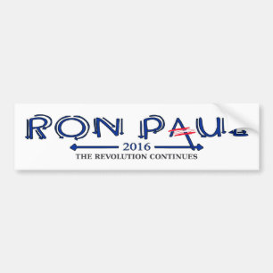 Ron Paul 2016: The Revolution Continues Bumper Sticker
