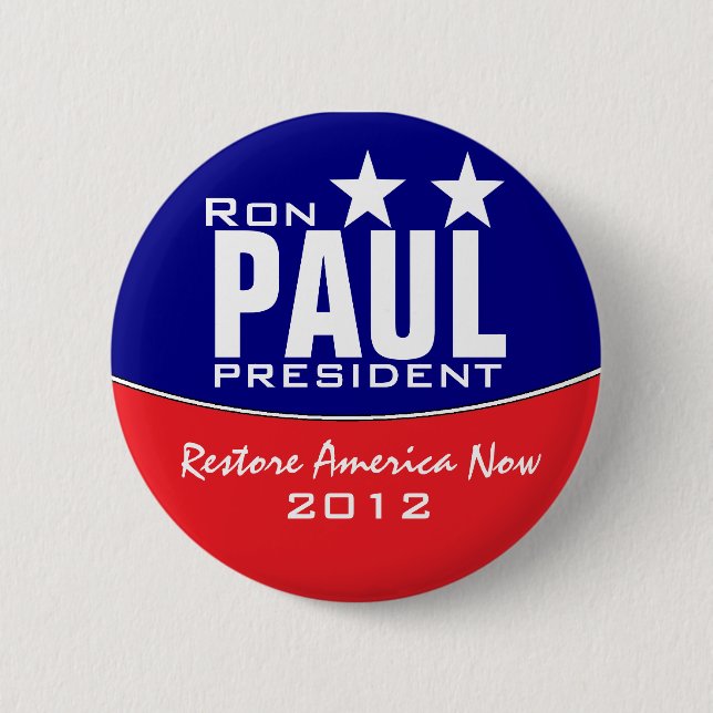 Ron Paul 6 Cm Round Badge (Front)