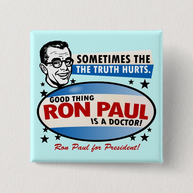 Ron Paul Campaign Button (Front)