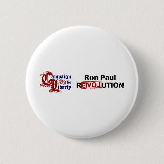 Ron Paul Campaign For Liberty Revolution 6 Cm Round Badge