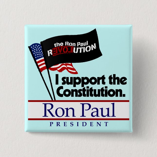 Ron Paul Constitution Button (Front)