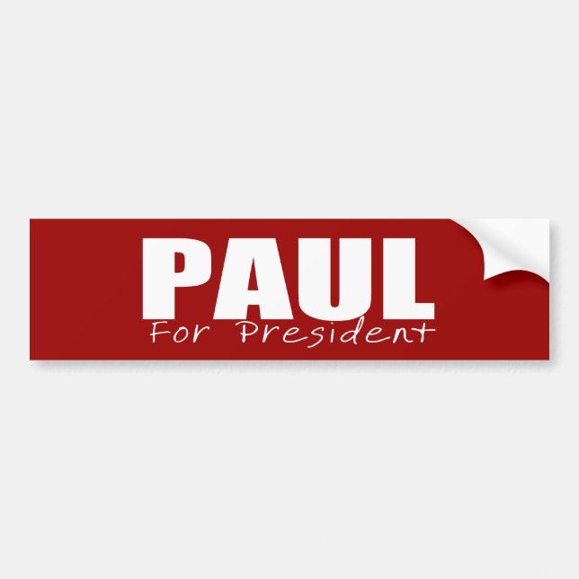 RON PAUL Election Gear Bumper Sticker (Front)