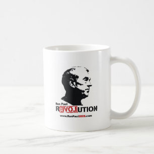 Ron Paul face Stencil - Revolution Coffee Mug