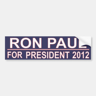Ron Paul For President 2012 Bumper Sticker