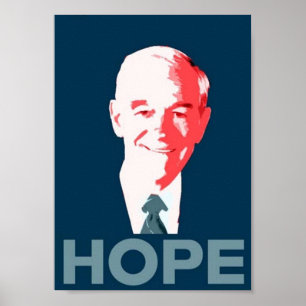 Ron Paul for President 2012 Campaign Hope Poster