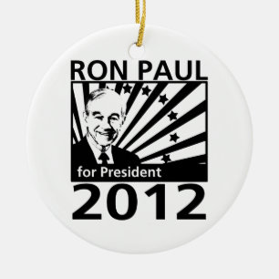 Ron Paul For President 2012 Ceramic Tree Decoration