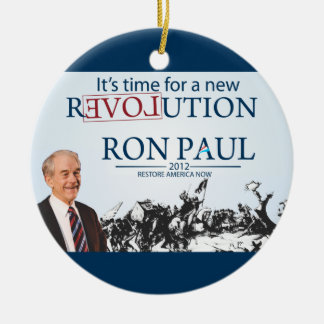 Ron Paul for President Ceramic Tree Decoration
