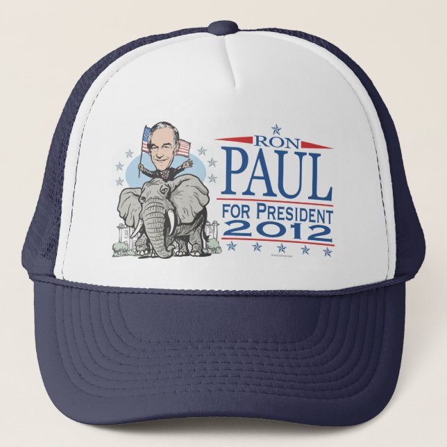 Ron Paul GOP Mascot 2012 Trucker Hat (Front)