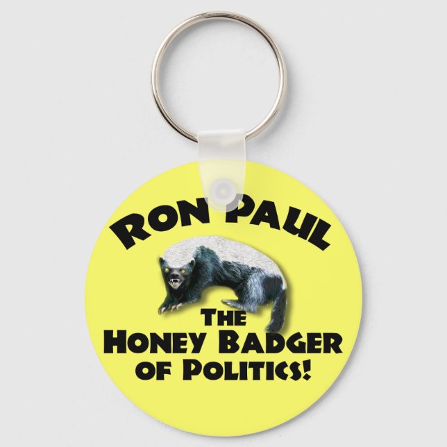 Ron Paul — Honey Bader 2012 Key Ring (Front)