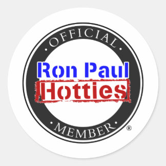 Ron Paul Hotties Gear Classic Round Sticker