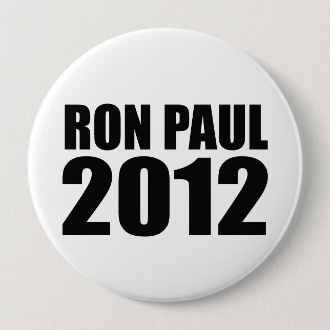 Ron Paul in 2012 10 Cm Round Badge (Front)