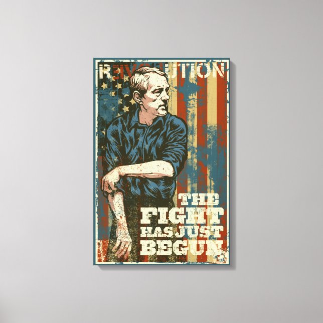 Ron Paul Just Begun Canvas Print (Front)
