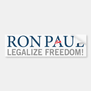 Ron Paul Legalise Freedom Bumper Sticker