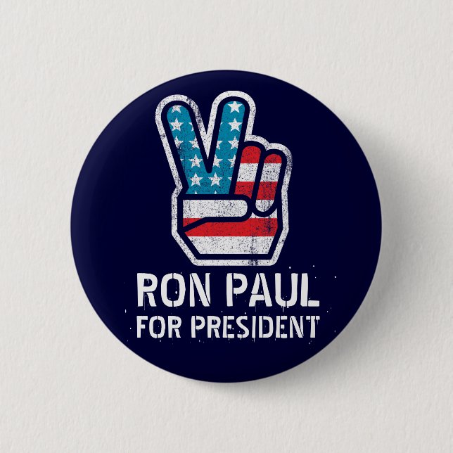 Ron Paul Peace Button (Front)