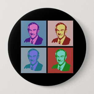 RON PAUL Pop Art 10 Cm Round Badge