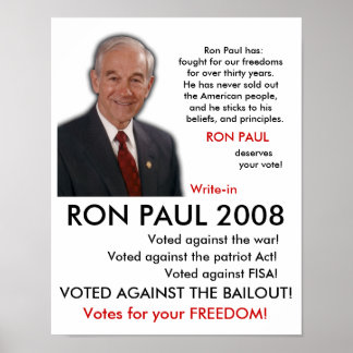 RON PAUL POSTER! POSTER