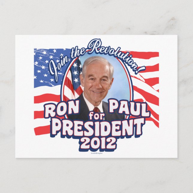 Ron Paul President 2012 Postcard (Front)