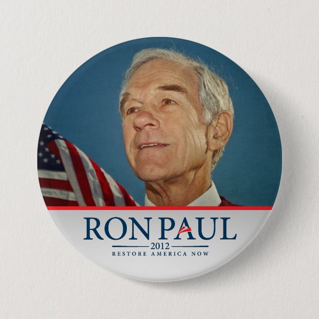 Ron Paul Restore America Now Button (Front)