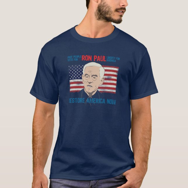 Ron Paul restore America T-Shirt (Front)