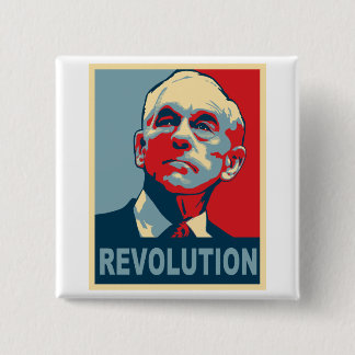 Ron Paul Revolution 15 Cm Square Badge
