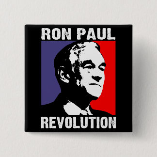 Ron Paul Revolution 15 Cm Square Badge