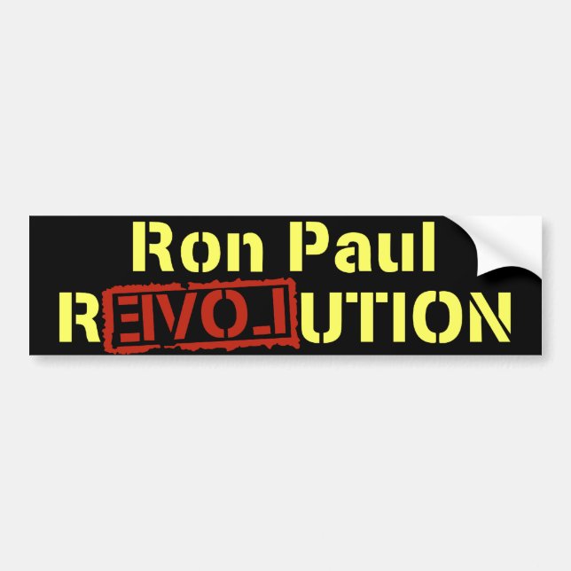 Ron Paul Revolution Bumper Sticker (Front)