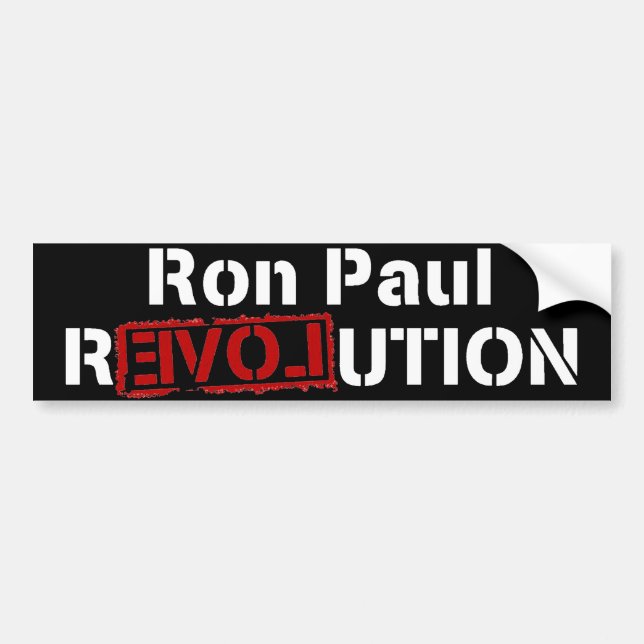 Ron Paul Revolution Bumper Sticker (Front)