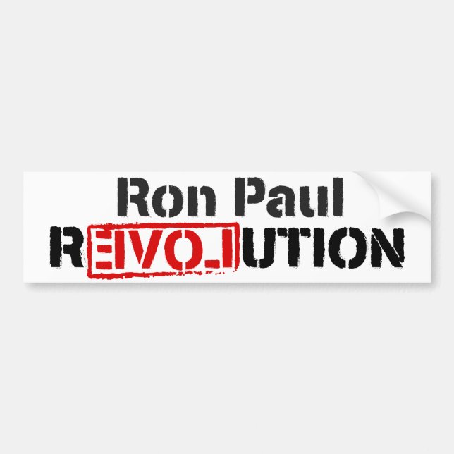 Ron Paul Revolution Bumper Sticker (Front)