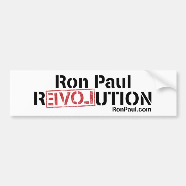 Ron Paul Revolution Bumper Sticker (Front)