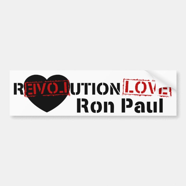 Ron Paul Revolution Bumper Sticker (Front)