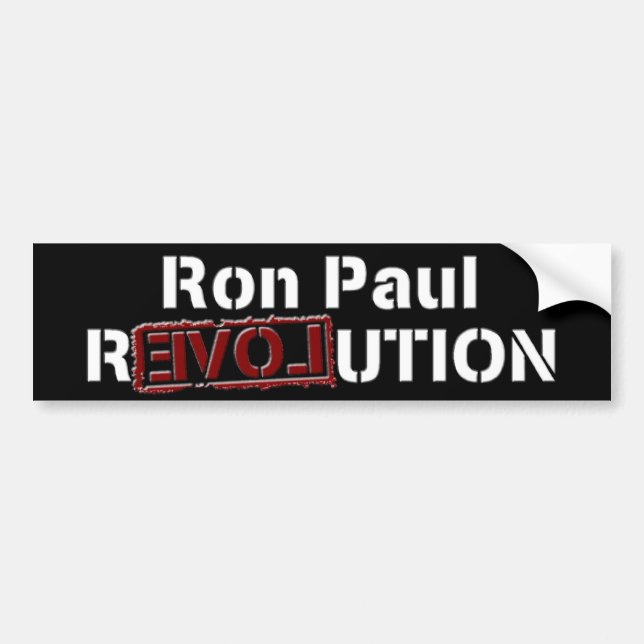 Ron Paul Revolution Bumper Sticker (Front)