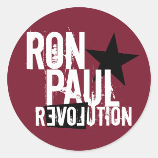 Ron Paul Revolution Classic Round Sticker