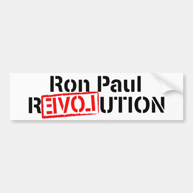 Ron Paul Revolution Continues Bumper Sticker (Front)