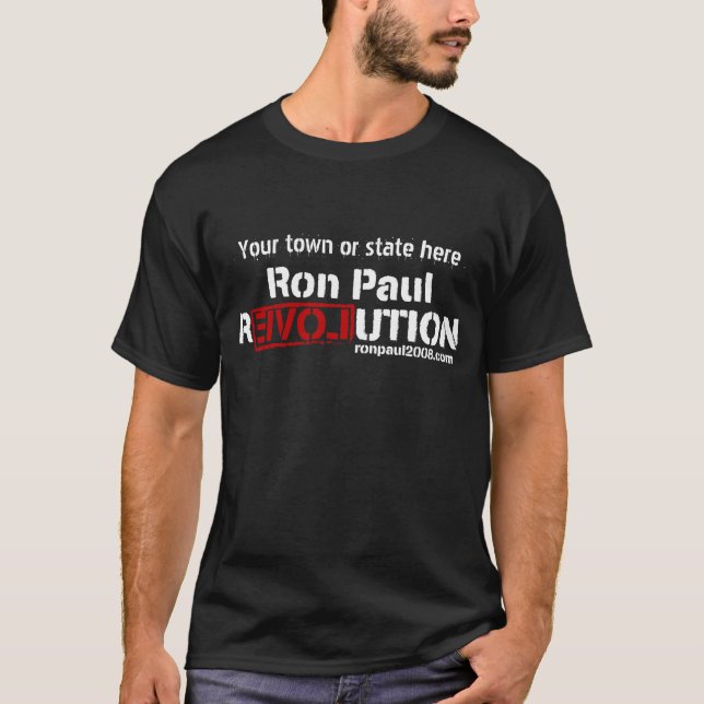 Ron Paul Revolution Dark Shirt (Front)