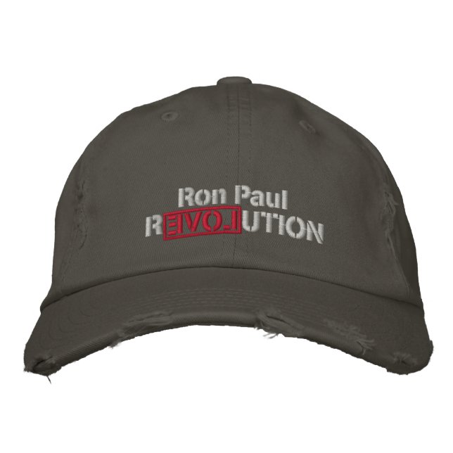 Ron Paul Revolution Embroidered Hat (Front)