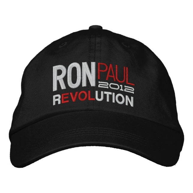 Ron Paul Revolution Embroidered Hat (Front)