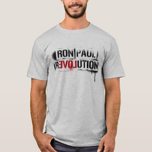 Ron Paul Revolution Stencil Graffiti T-Shirt