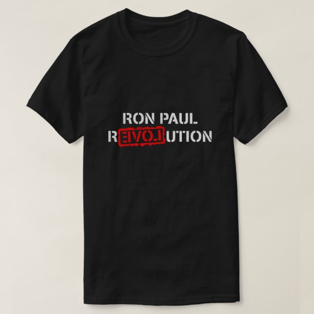 Ron Paul Revolution T-Shirt (Design Front)