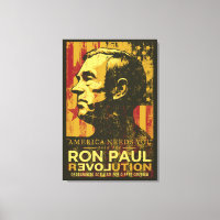 Ron Paul Revolution Wrapped Canvas