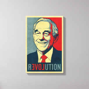 Ron Paul Revolution Wrapped Canvas