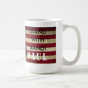 RON PAUL STUMPS FOR RAND PAUL STAND WITH RAND MUG