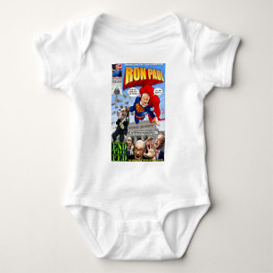 Ron Paul Super Hero Comic Book Baby Bodysuit