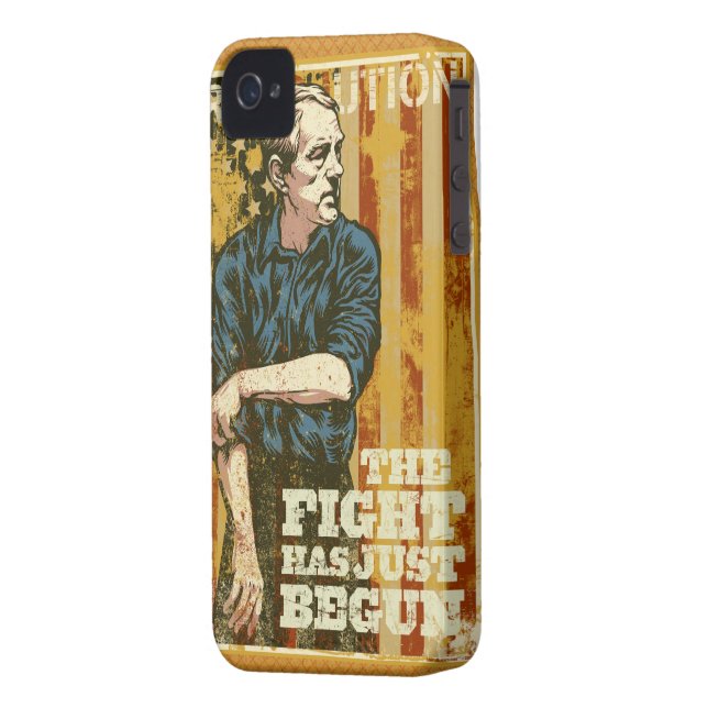 Ron Paul The Fight Has Just Begun iPhone Case (Back Left)