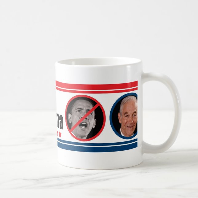 Ron Paul: THE ONE Who Can Beat Obama Coffee Mug (Right)
