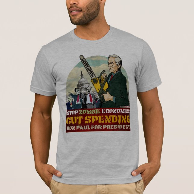 Ron Paul vs. Zombie Economics Shirt (Front)