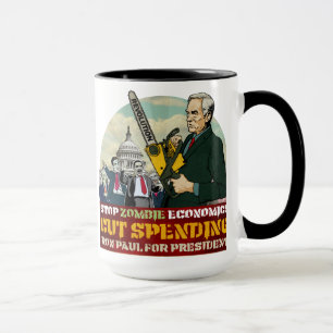 Ron Paul vs. Zombie Economics Your Mug
