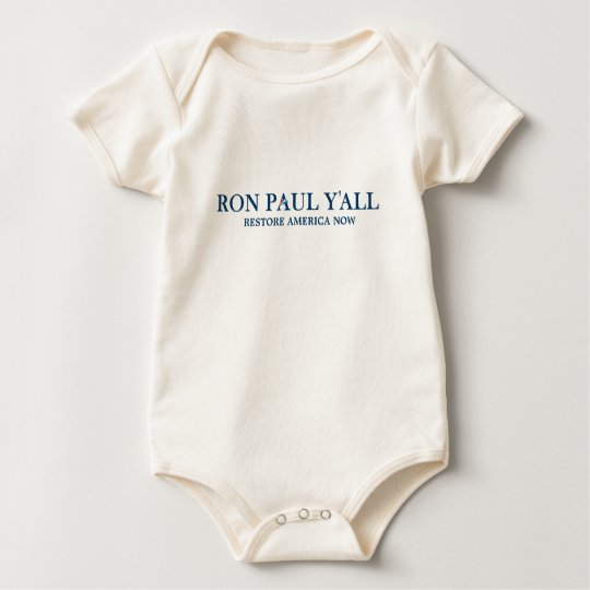 Ron Paul Y'all - Funny Slogan Baby Bodysuit