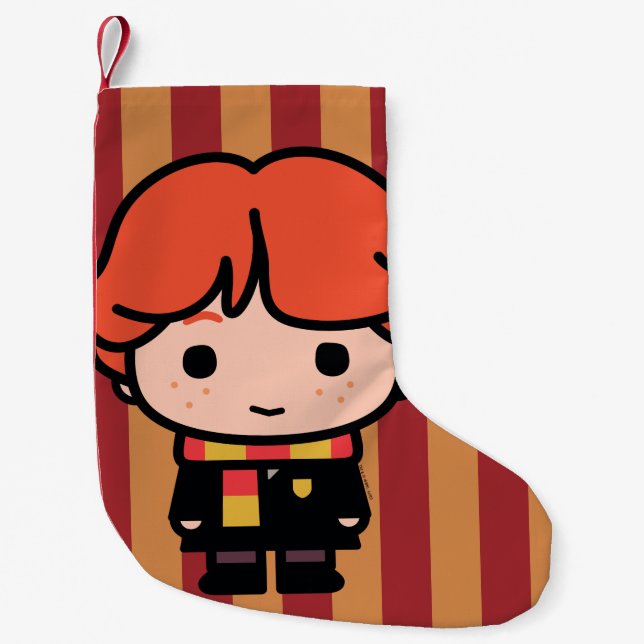 Ron Weasley Cartoon Character Art Small Christmas Stocking (Front)